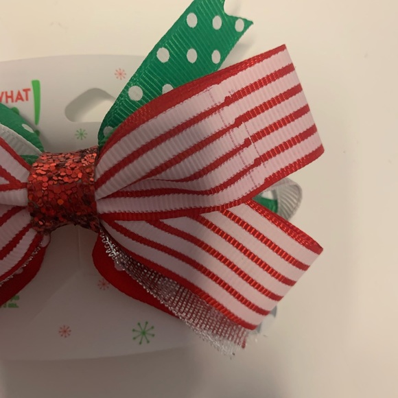 Claire’s holiday clip on bow. New. - Picture 3 of 5